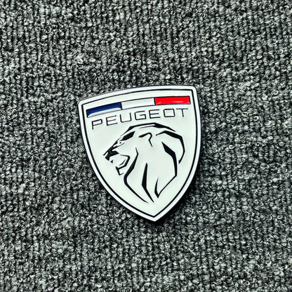 For Peugeot 207 407 408 308 3D Metal Lion Emblem Stickers Side