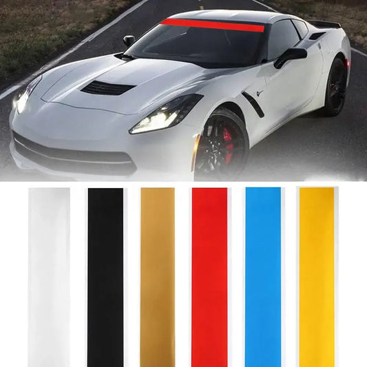 Optional Color 152CM X60 Vinyl Windshield Decal Strip Racing