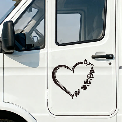Love Traveling Loving Camping Rv Travel Window Body Stickers