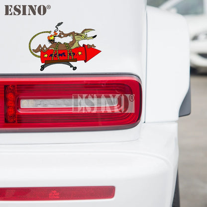 Creative Funnywile E Coyote Acme Rocket Vinyl Decal Sticker