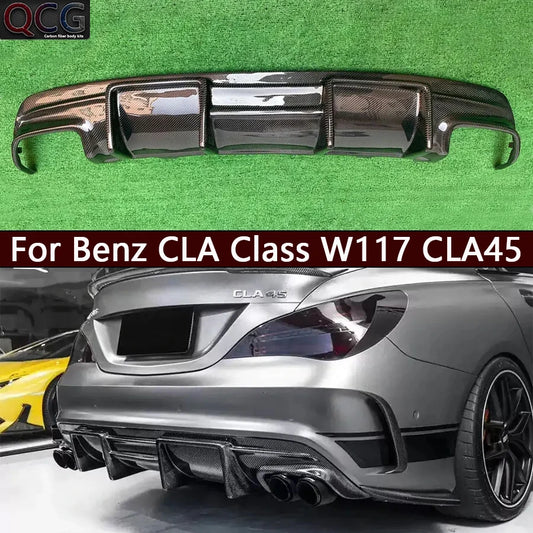 For Mercedes Benz Cla Class W117 cla45 Carbon Fiber Back Lip