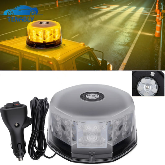 For Vehicles Strobe Rotating Emergency 12V 24V Flashing Warning