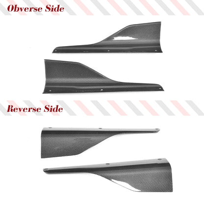 For BMW 2 Series F87 M2 Carbon Fiber Frp Side Skirts Splitters