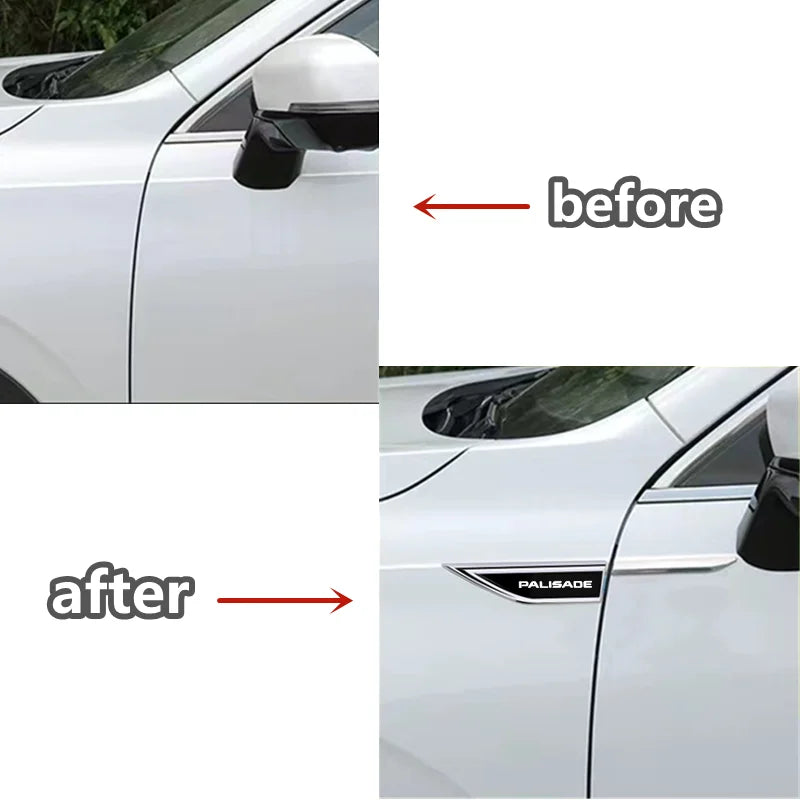 For Hyundai Palisade 2018-2023 2024 Emblem Fender Blade Decal