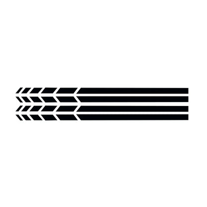 4PCS Set Rearview Side Mirror Sticker Black White Red