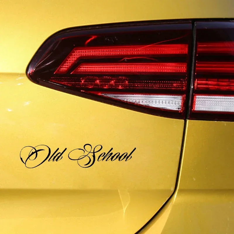 Old School Personaily Vinyl Decal Decorate Sticker Black Silver