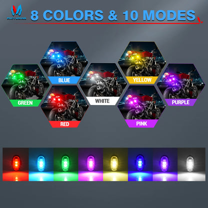 Mictuning Wireless Strobe Remote Control Colors USB Charging