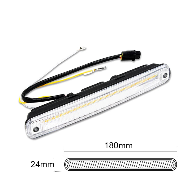 2PCS Set External 100 Waterproof Cob Drl Daytime Running