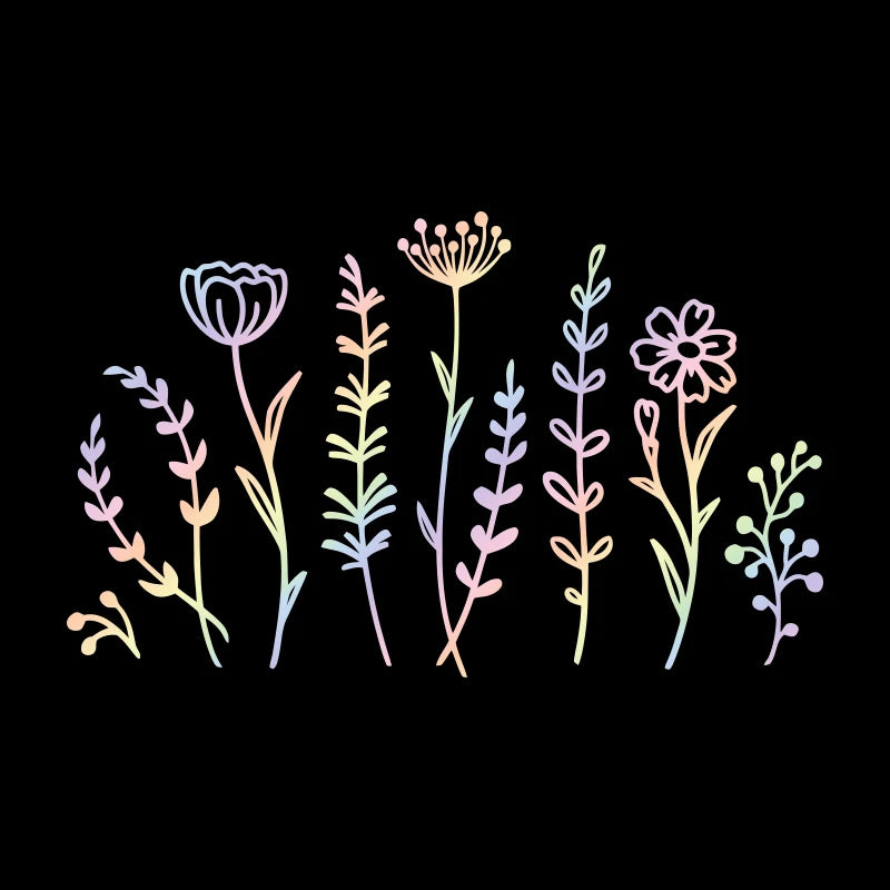 Wildflower Stickers Bumper Laptop Sticker Rear Window Fashion