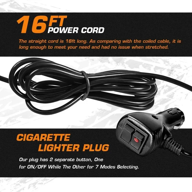 For Vehicle Intensity Emergency Hazard Warning Lighting Bar