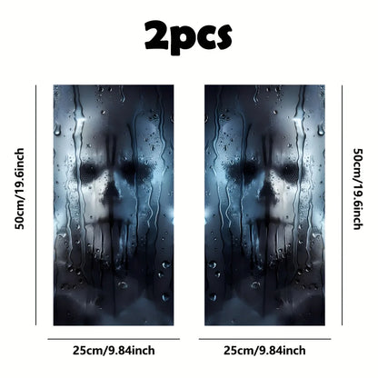 2-piece Sticker Durable vinyl-b-post Protector Ghost Design