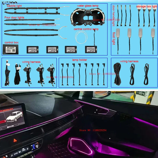 For Audi A4 A5 B9 2017-2021 co-pilot Ambient Dashboard Luminous