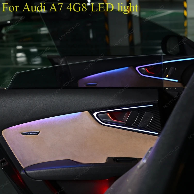 For Audi A7 C7 4G RGB Colors Ambient Kit Bluetooth APP Control