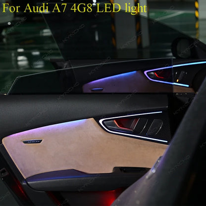 For Audi A7 C7 4G RGB Colors Ambient Kit Bluetooth APP Control
