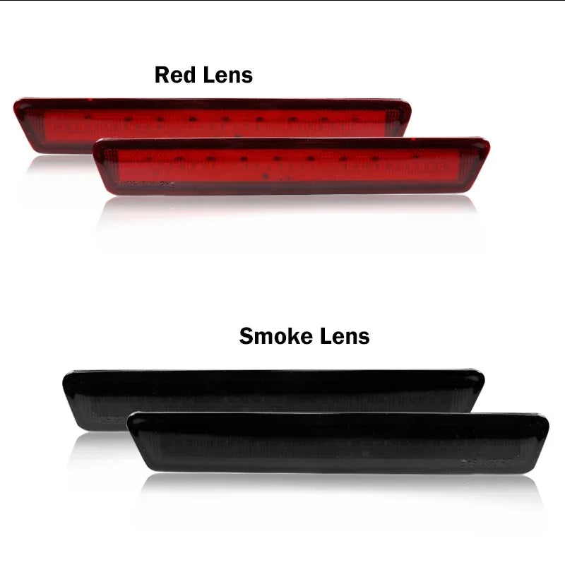 For Ford Mustang Red LED Rear Bumper Side Marker Parking Fender