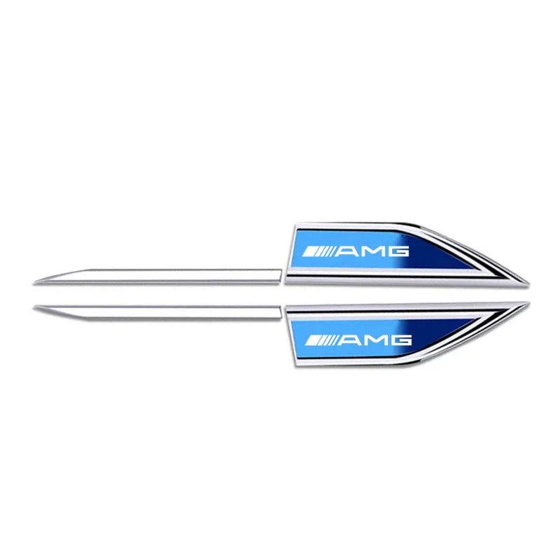 For Mercedes Benz Amg W205 W204 Door Side Fender Blade Logo