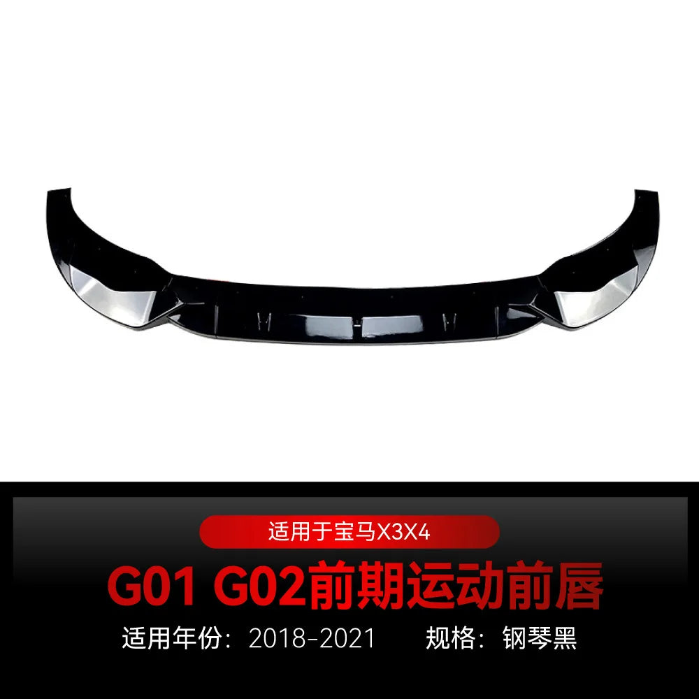 For BMW X3 G01 X4 G02 M Pack 2018-2021 Front Lip Corner Spoiler
