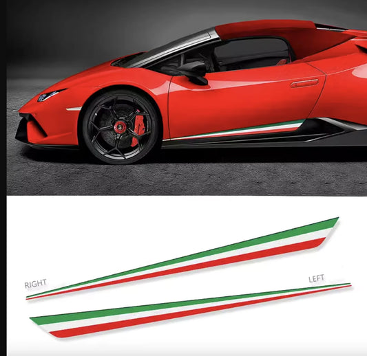 For Lamborghini Huracan Pair Lower Skirt Sticker Racing Side