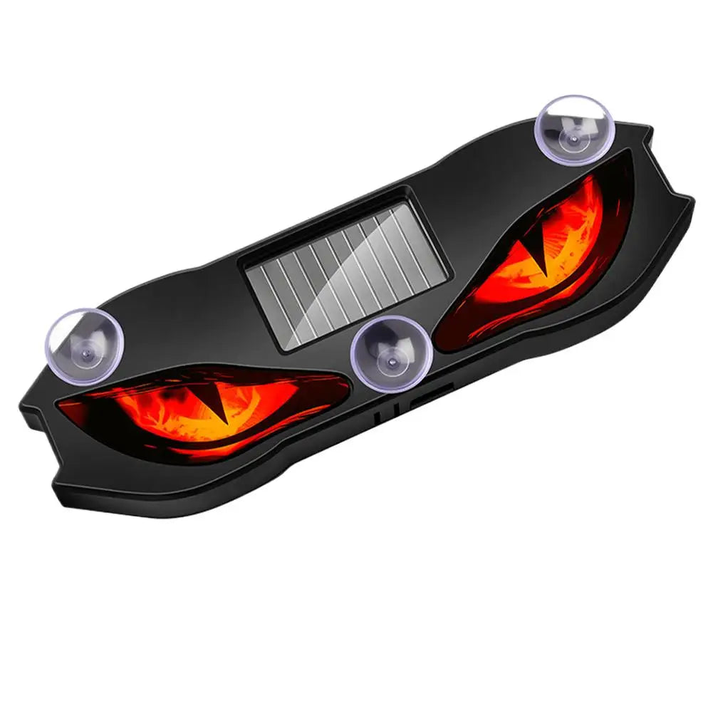 Colors Solar Devil Eyes Warning Wireless Suction Cup Interior