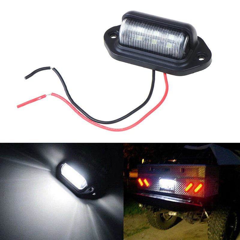 1PC Waterproof 12V License Plate Boat Truck Trailer Step