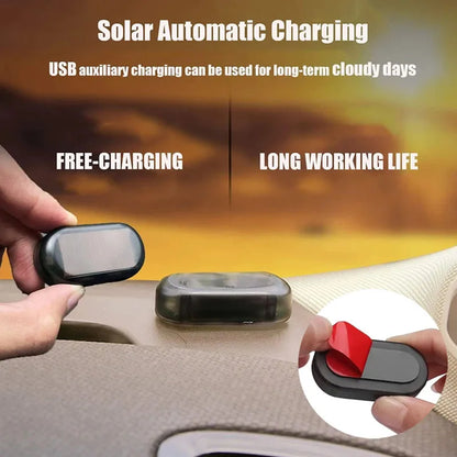 2PCS Fake Security Solar Powered Simulated Dummy Alarm Wireless