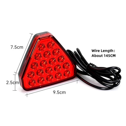 Brake Tail Triangle Red Reversing Stop Flash Warning Fog