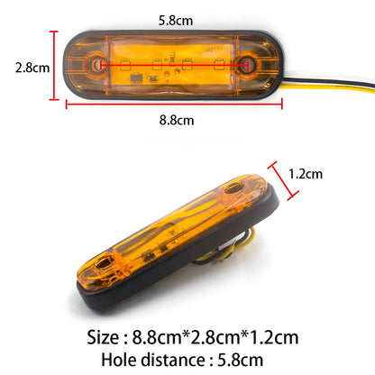 4X 6X 8X 10X 12V 24V External Side Marker