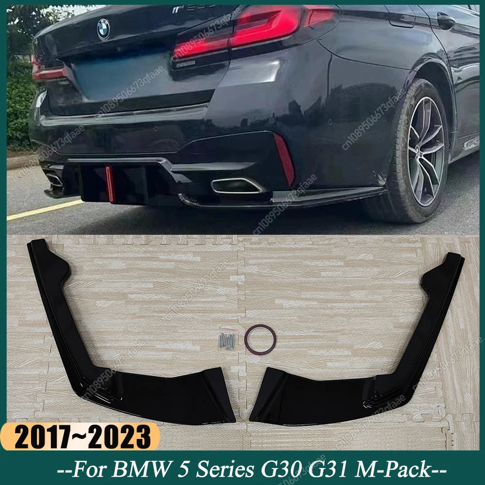 For BMW 5 Series G30 G31 Rear Side Splitter Diffuser Spoiler