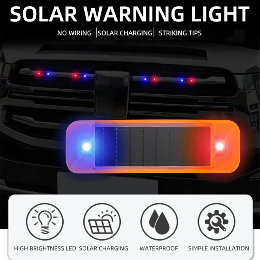 Solar Power MINI Warning wiring-free Alarm Wireless Flash Bike