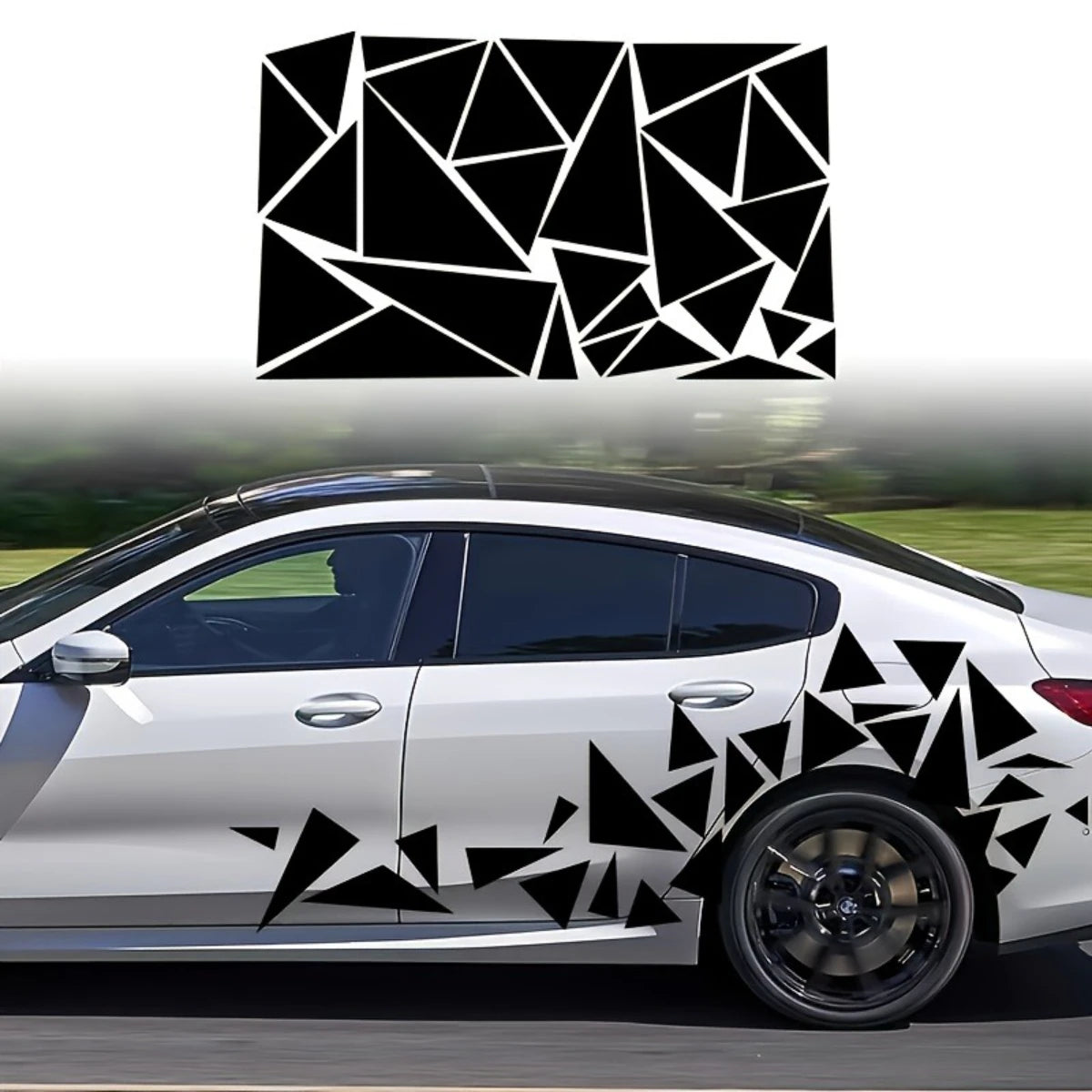 1PC Freestanding Triangles Graphics Sticker Decal SUV Truck