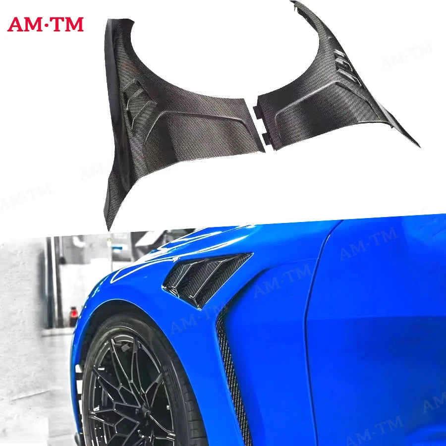 For BMW M3 M4 G80 G82 G83 Dry Carbon Fiber Front Fender Vent