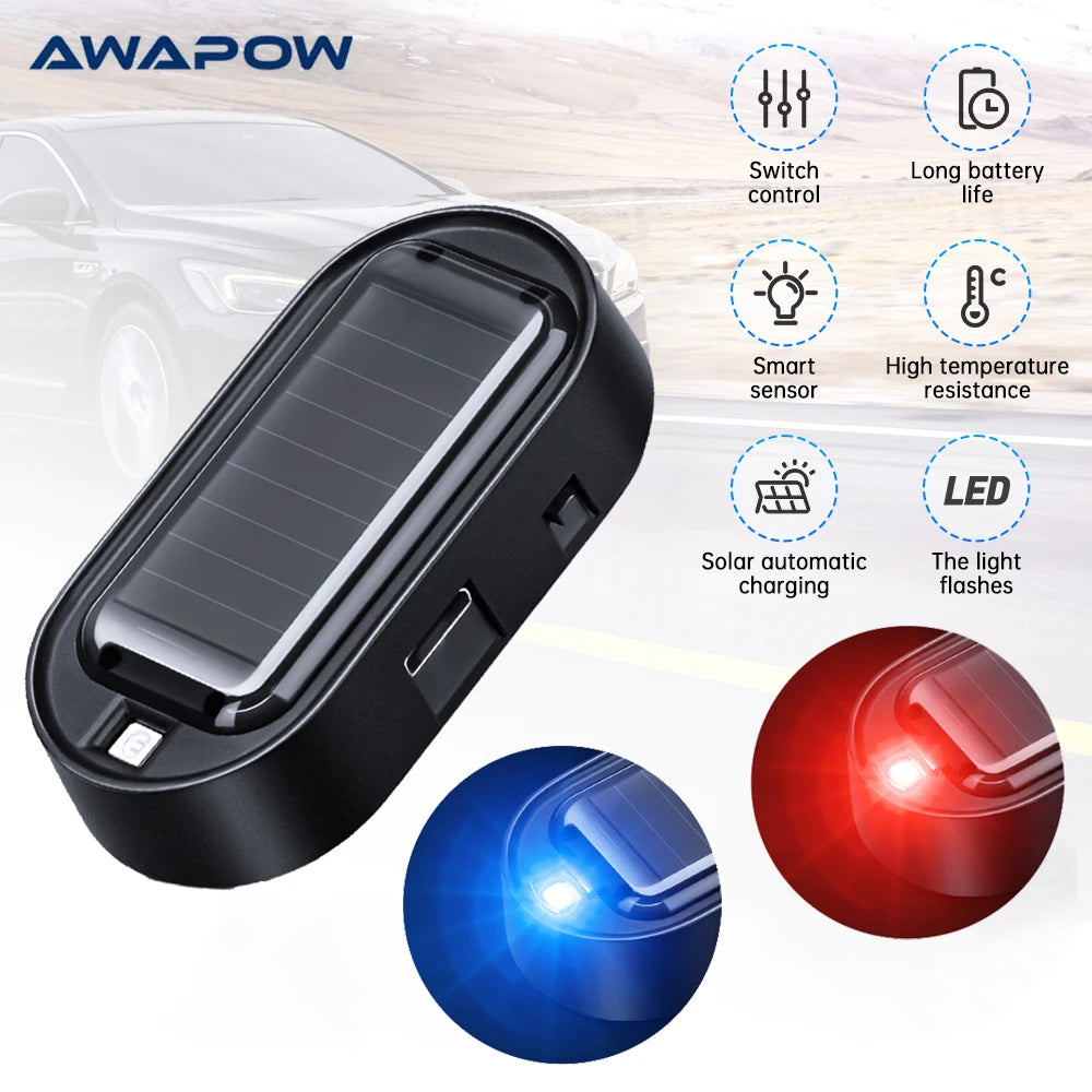 Awapow Simulation Solar anti-theft Immobiliser Alarm Warning