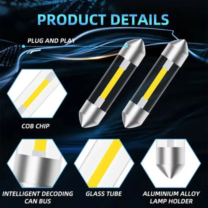 12V Reading double-point Interior C5W Lighting Rear Roof Bulb