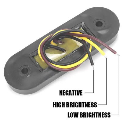10PCS Amber Side Marker Turn Signal Indicator Flush Tail