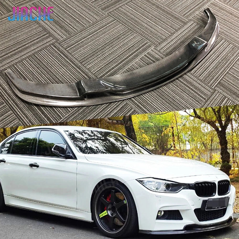 For BMW 3 Sereis F30 F35 Jiache Carbon Fiber Front Bumper Lip