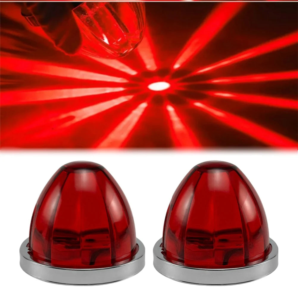 2PCS Watermelon Semi Truck Trailer Under Glow Wheel A