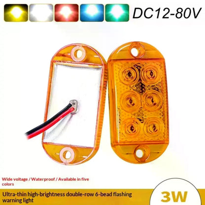 Set 6leds high-brightness Waterproof Strobe Flash Warning
