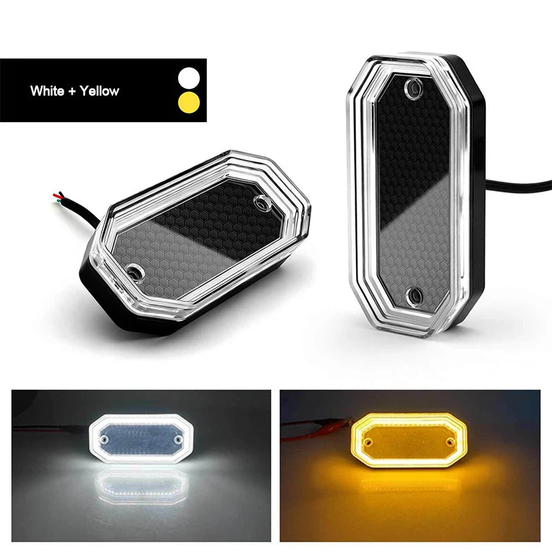 For Rv Lorry Side Lamp 1X Truck Turn Signal Strobe Dynamic