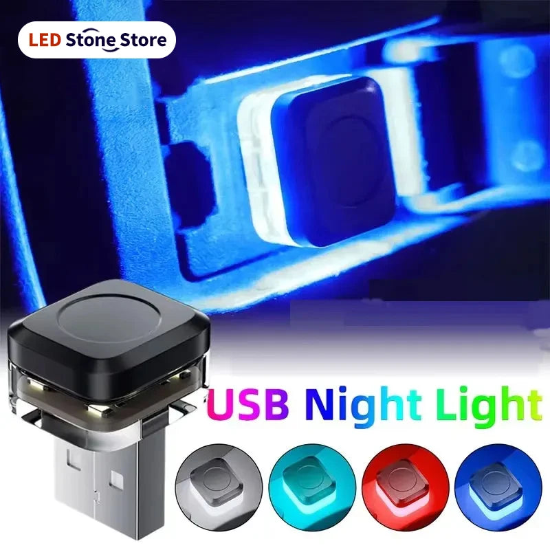 MINI USB Portable Plug Play Ambient Mood Interior Atmosphere