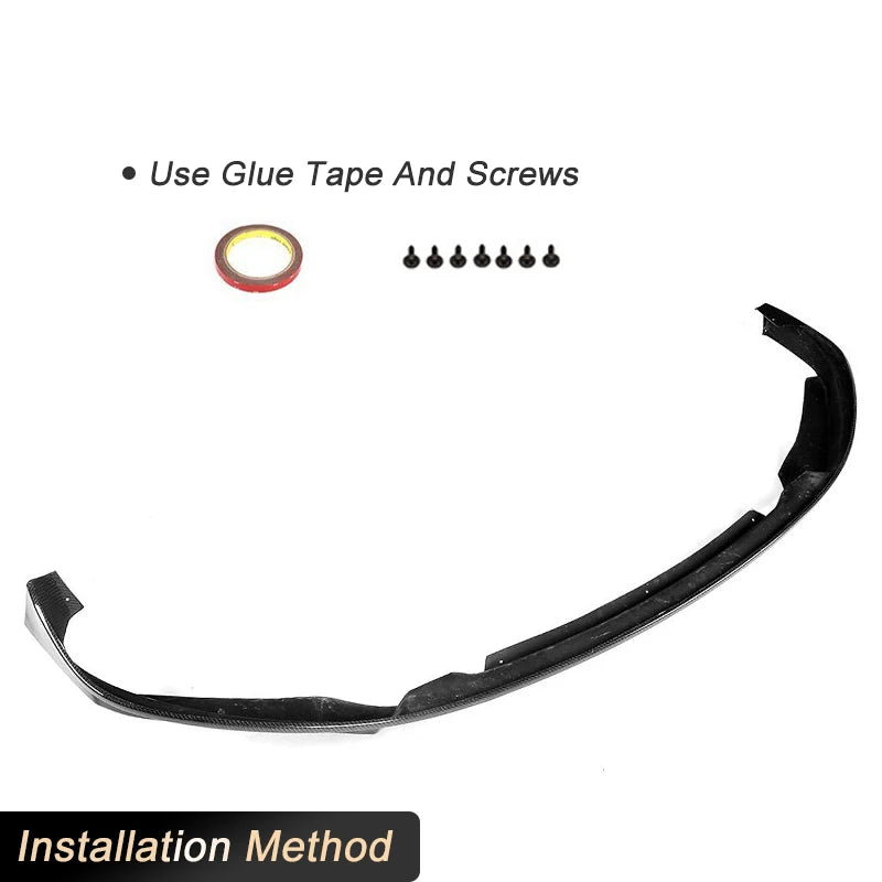 For BMW 5 Series G30 G31 Front Bumper Lip Spoiler Full Carbon