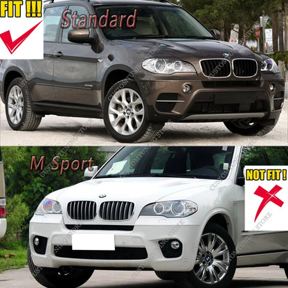For BMW X5 E70 Standard X-line 2010-2013 Facelift Gloss Black