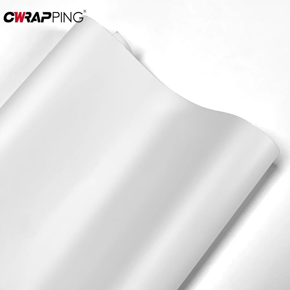 For Motorcycle Matte White Stickes Body Vinyl Film Waterproof
