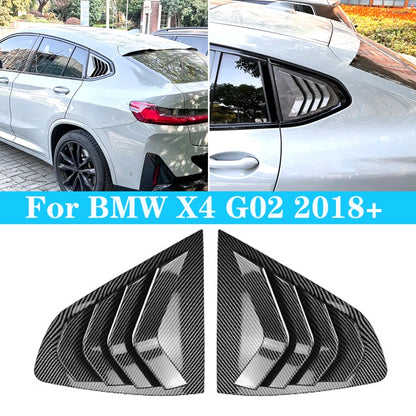 For BMW X4 G02 2018+ Rear Window Shutter Cover Trim Louver Side