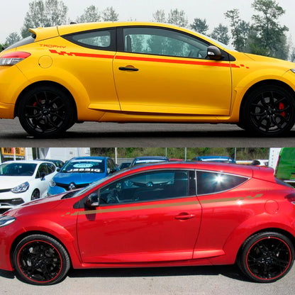 For Renault Megane 2 3 4 2PCS Door Side Stickers Rs Grandtourer