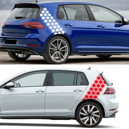Honeycomb Hexagonal Graphics Vinyl Decal Body Side Sticker