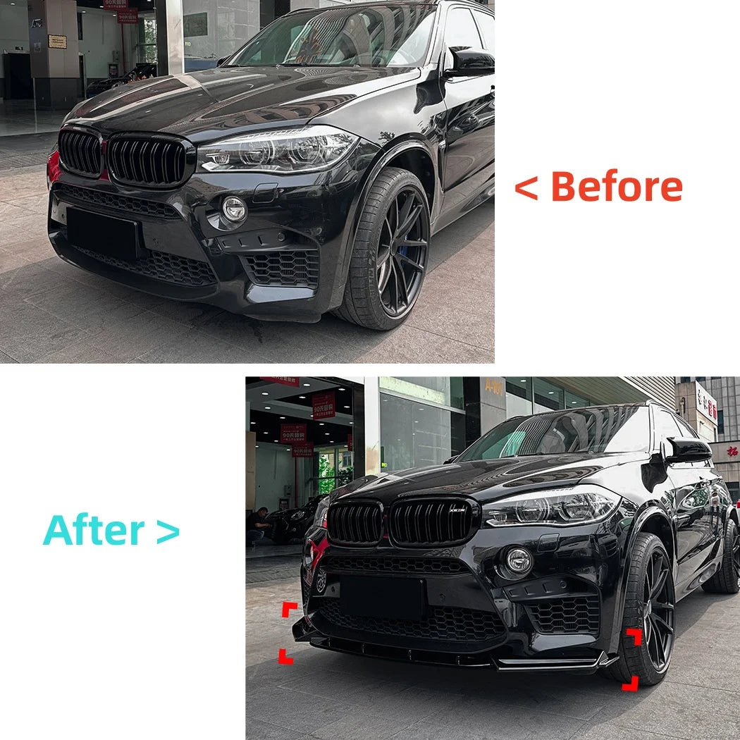 For BMW X5M F85 X6M F86 Front Bumper Shovel Lower Lip Splitter