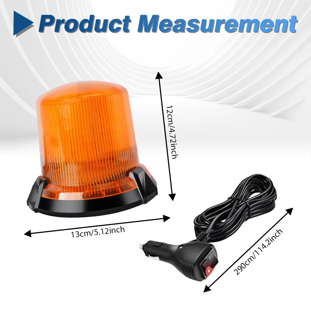 For 12-80 V Dc Or 12-48 Amber ABS Material Strobe V Dc Vehicles