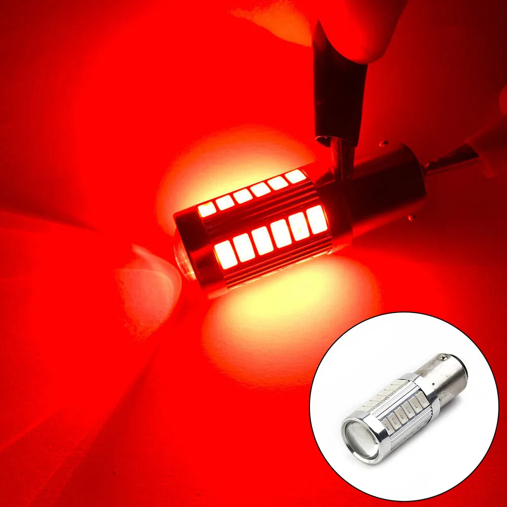 2PCS Red Brake Tails 1157 P21 5W 380 bay15d