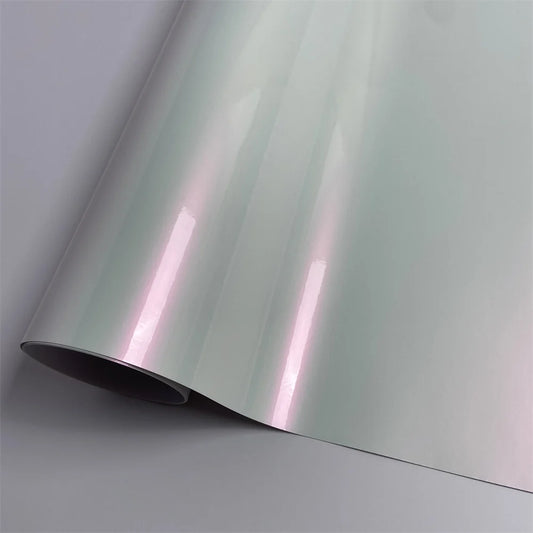 Premium Glossy Pearl Vinyl Wrap Film Color Change Red