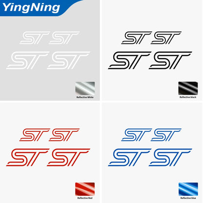 For Ford Focus Fiesta Mondeo Kuga 6PCS Waterproof Vinyl Decal